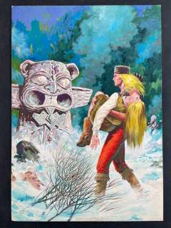 Dino Busett | Grande Blek - Copertina originale per Collana Prateria n. 334 - Page volante - Exemplaire unique | Catawiki