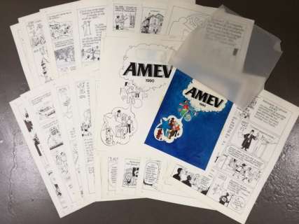 Linck | Linck - 19x Originele pagina + originele cover + inkleuringen - Amev - (1990) | Catawiki