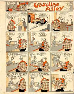 King - GASOLINE ALLEY, Sunday Proof, KING FEATURES (undated) | Russ Cochran