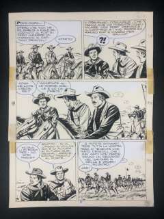 Guglielmo Letteri | Guglielmo Letteri tavola originale "Proteus Arrestate Tex Willer!" - (1968) | Catawiki