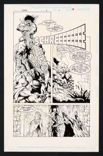 Doug Wheatley, John Floyd - Original Art from Conan #6 (1996) Page 11 Pencils by Doug Wheatley, Inks by John Floyd