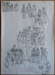 Arturo Del Castillo - Grande illustrazione di Arturo del Castillo.\r\n\r\nMatita e china su cartoncino