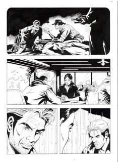 Mario Janni - | Mario Janni - 5x Tavola Originale - Nathan Never Maxi n. 17 "Inferno verde" - (2019) | Catawiki