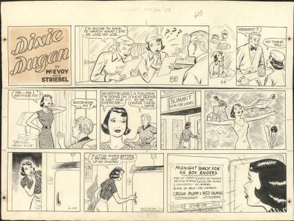 Striebel - DIXIE DUGAN, Sunday Page (1959) | Russ Cochran