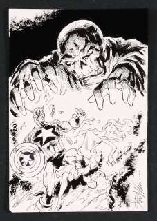 Captain America and The Red Skull Sketch by Ron Williams | mycomicshop.com