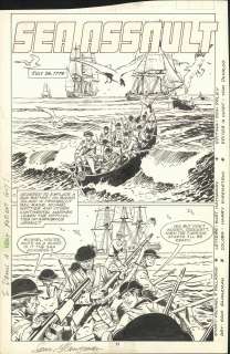 Glanzman - "SEA ASSAULT", SEMPER Fi #6, Marvel, Art (1989) | Russ Cochran