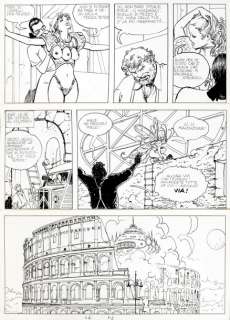 Manara, Milo | CANDIDE CAMERA. Encre de Chine, feutre et mine de plomb pour | Coutau Bégarie