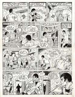 Raymond Reding | Eric Castel, Le plan de l’argentin, planche originale à l’encre de chine. | Septimus