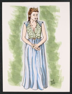 Tom Amici | Margaery Tyrell (Natalie Dormer) Sketch | mycomicshop.com