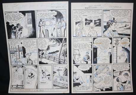 Kurt Schaffenberger | Master Comics #112 Pgs. 2 & 3 Two Page Set - La - 1950 | Anthony’s Comic Book Art