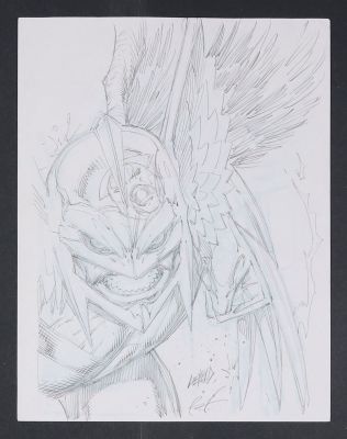 Rob Liefeld | Preliminary Cover Art for Savage Hawkman #11 (2012) Pencils | mycomicshop.com