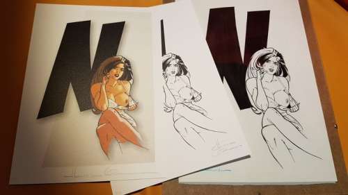 Hans Van Oudenaarden | Rhonda - Portfolio + Originele letter - Dossier Rhonda`s striptease - Page volante - (2013) | Catawiki