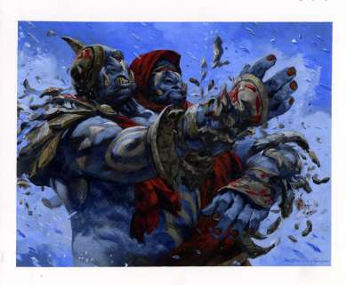 Christopher Moeller - world of warcraft card art (brittle bones)