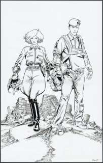 Alain Henriet - Illustration originale, réalisée pour une PLV à l‘occasion de la sortie de l‘album - Silbervogel - Dents d‘Ours