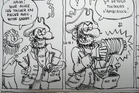 Cromheecke, Luc | Original page (p.9)  - L’ÃŽle Carrément Perdue 1  - (2013) | Catawiki