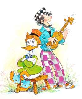 Giovan Battista Carpi | Giovan Battista Carpi - illustrazione originale "Gastone Paperone" - Disney Avventura - Page volante - (1973) | Catawiki