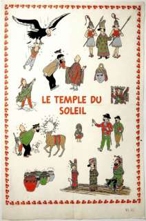 Hergé Studios | Tintin : Le Temple du Soleil - Maquette originale couleur | Estim Nation