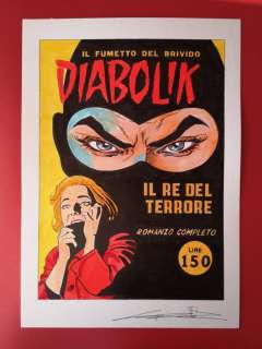 Giuseppe Candita | Giuseppe Candita - illustrazione originale "Cover Diabolik n. 1 Reinterpretata" | Catawiki