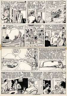 Jijé | Valhardi, Le secret de Neptune, planche originale à l’encre de chine pour cet album paru en 1961 chez Dupuis. | Septimus