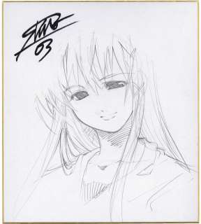 Shiro Hand-Drawn Shikishi " double brid" | Mandarake (Big Web)