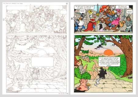 Roberto Ronchi | Daisy Duck, Donald Duck - "The Precious Porker" Original final comic page (with surprise on the other side) - Roberto Ronchi - (1997) | Catawiki