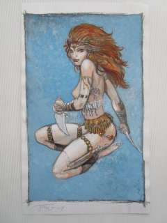 De Vos, Jorg | De Vos, Jorg - Originele tekening in kleur - Roodhaar - (2007) | Catawiki