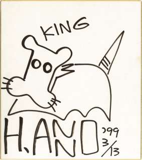 Hideaki Anno Handwritten Shikishi "Nadia - The Secret of Blue Water" King | Mandarake (Big Web)