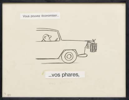 Chaval, Ivan Le Louarn Dit (1915-1968) | Vous pouvez économiser... vos phares | Fauve Paris