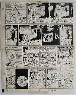 Willy Vandersteen | Vandersteen, Willy - Originele pagina (p.20) Rikki en Wiske - (1945) | Catawiki