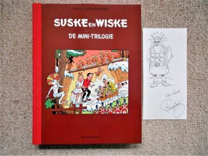 Willy Vandersteen / Paul Geerts | Suske en Wiske - De Mini-Trilogie - Grootformaat album met pentekening van Paul Geerts - Cartonné - EO - (2012) | Catawiki