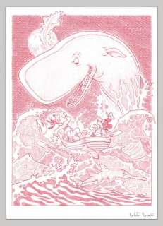 Roberto Ronchi | Mickey & Goofy - "The Mighty Whale" inspired by a Gottfredson comic story - (2022) | Catawiki