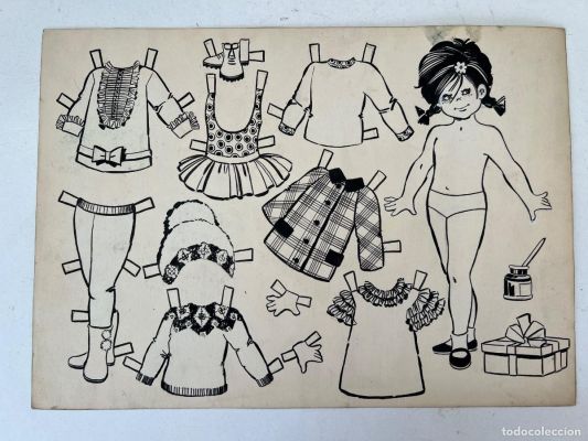 DIBUJO ORIGINAL PARA RECORTABLES DE MUÑECA | todocoleccion (Buy It Now)