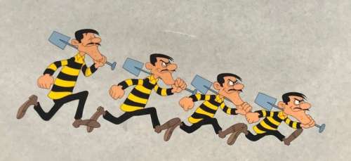 Morris & Studio Belvision | Lucky Luke - 4 Original Production Cels - "Daisy Town" - (1971) | Catawiki