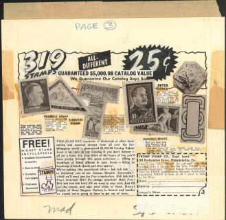 EC COMICS- ORIGINAL MAD MAGAZINE PRODUCTION MATERIAL (1950s) | Russ Cochran