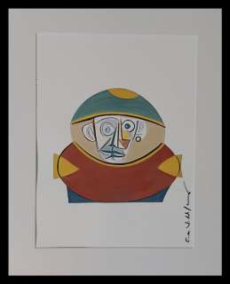 Emma Wildfang | South Park - Eric Cartman "Tribute series - Pablo Picasso" – original artwork by Emma Wildfang - (2023) | Catawiki