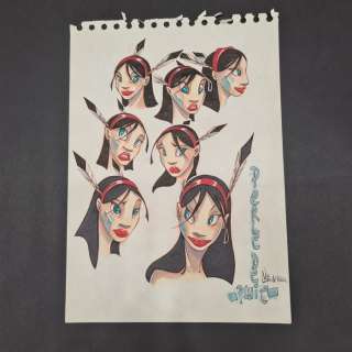 Kéramidas, Nicolas | Kéramidas, Nicolas - Dessin original couleur - Luuna - (2001) | Catawiki