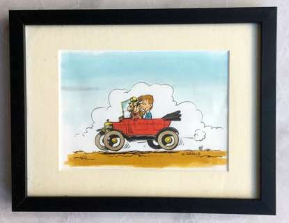 Francis (Bertrand Francis) - Originele tekening in kleur - Marc Lebut et son voisin | Catawiki