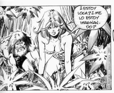 Romero, Enric Badia | Enric Badia Romero - Original strip - Axa - Page volante - Exemplaire unique - (1980) | Catawiki