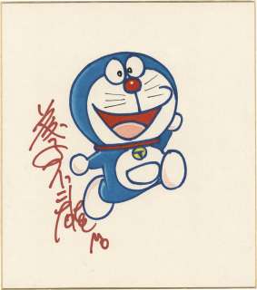Fujiko Fujio Hand-Drawn Color Shikishi "Doraemon"