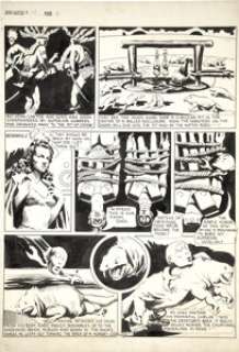 John Coleman Burroughs Unpublished Page Slated for The Funnies #58 John Carter of Mars page 3 Original Art (c. -