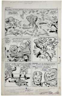 Jack Kirby and Joe Sinnott Fantastic Four #63 page 4 Original Art (Marvel, 1967). The boisterous power of - | Heritage