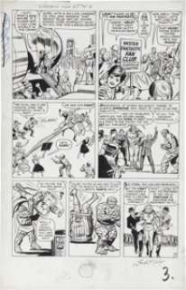 Jack Kirby and Dick Ayers Fantastic Four #14 page 3 Original Art (Marvel, 1963). Fans -- they mean well, - | Heritage