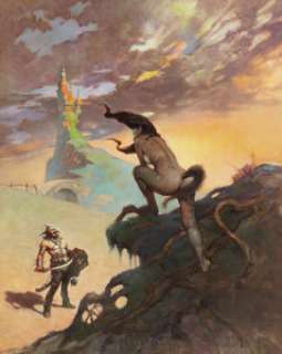 Frank Frazetta Pony Tail (The Tritonian Ring Paperback Cover) Original Art (Paperback Library, 1967). Frank - | Heritage