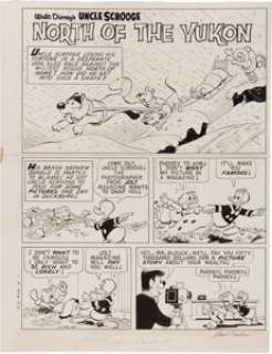 Carl Barks Uncle Scrooge #59 "North of the Yukon" Splash Page 1 Original Art (Gold Key, 1965). The Uncle - | Heritage