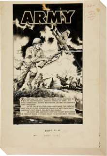 Graham Ingels, Sam Glanzman, Gerald McCann, and Others The World Around Us #9 The Army Page Original Art Group -