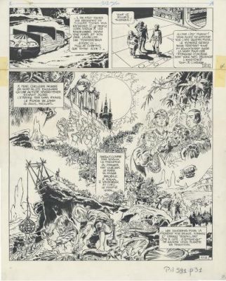 Jean-Claude Mézières | Valérian, Tome 3, Le pays sans étoile, planche 44. | Galerie 9ème Art