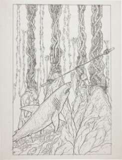 Geof Darrow Shaolin Cowboy #6 Cover Original Art (Burlyman Entertainment, 2006). Can you spell -