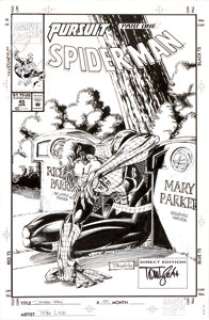 Tom Lyle Spider-Man #45 Cover Original Art (Marvel, 1994). In the aftermath of Amazing Spider-Man #388, -