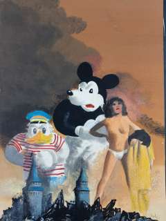 Karel Thole | Karel Thole - Originale di Copertina "La Vera Lezione di Mickey Mouse" - Firmata - Page volante - Exemplaire unique - (1991) | Catawiki