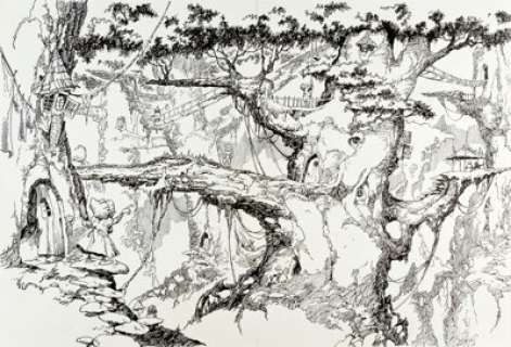 John Buscema and Marie Severin Epic Illustrated #9 Weirdworld Double-Page Splash Original Art (Marvel, 1981). -